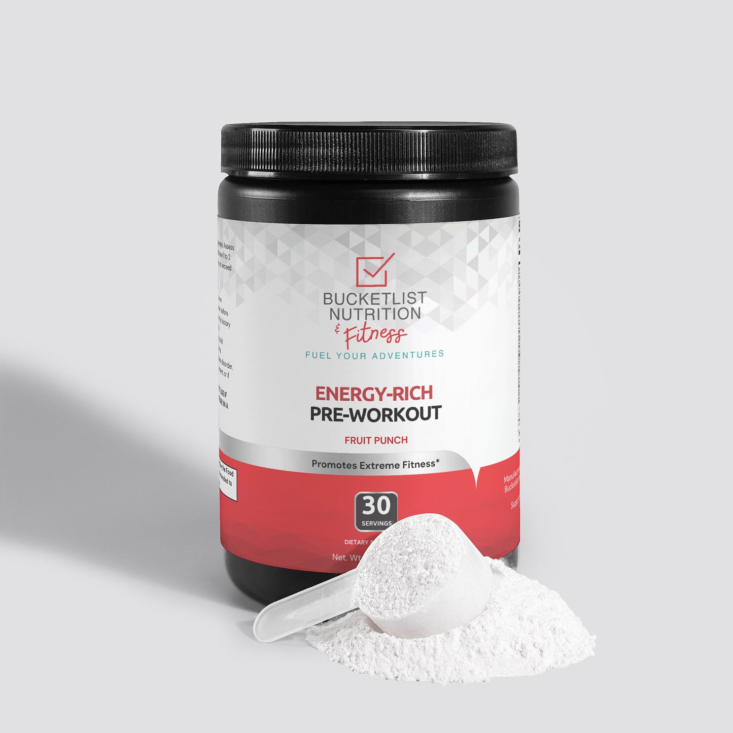 Energy-Rich Pre-Workout Powder (Fruit Punch)