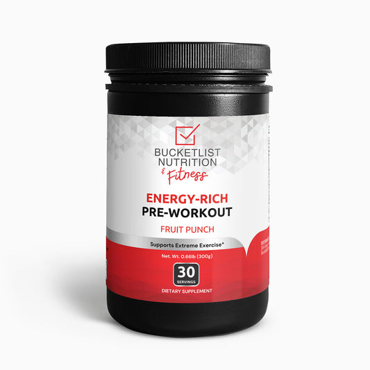 Energy-Rich Pre-Workout Powder (Fruit Punch)